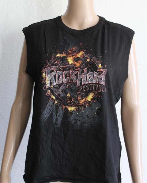 Metal Attack Merch Shop - Rock Hard Festival 2019 - Girlie Shirt Skull Spitze Langarm